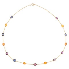 Sapphire Link Necklaces