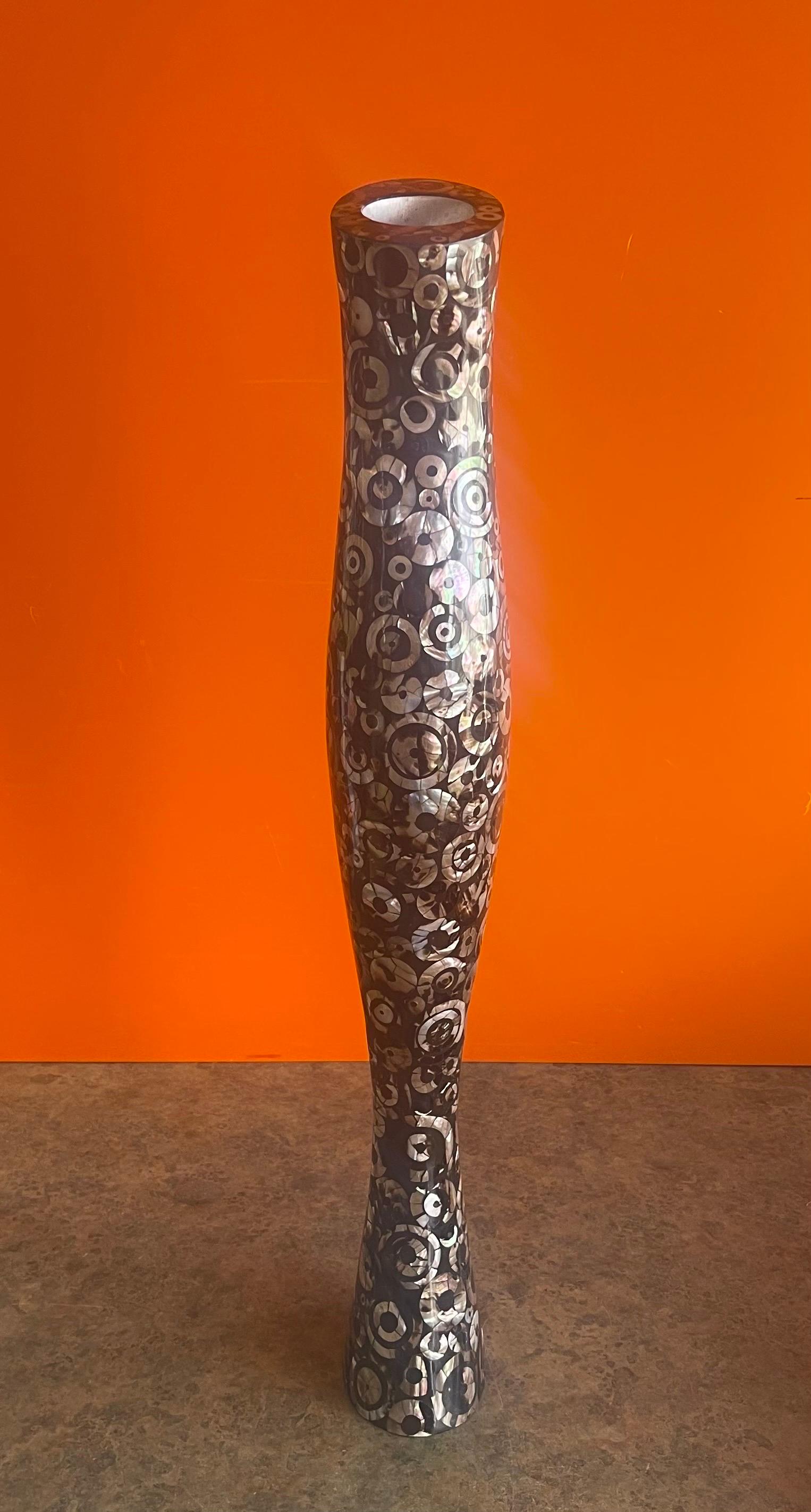 Philippine Mixed Exotic Contemporary Serving Vase by R&Y Augousti of Paris For Sale