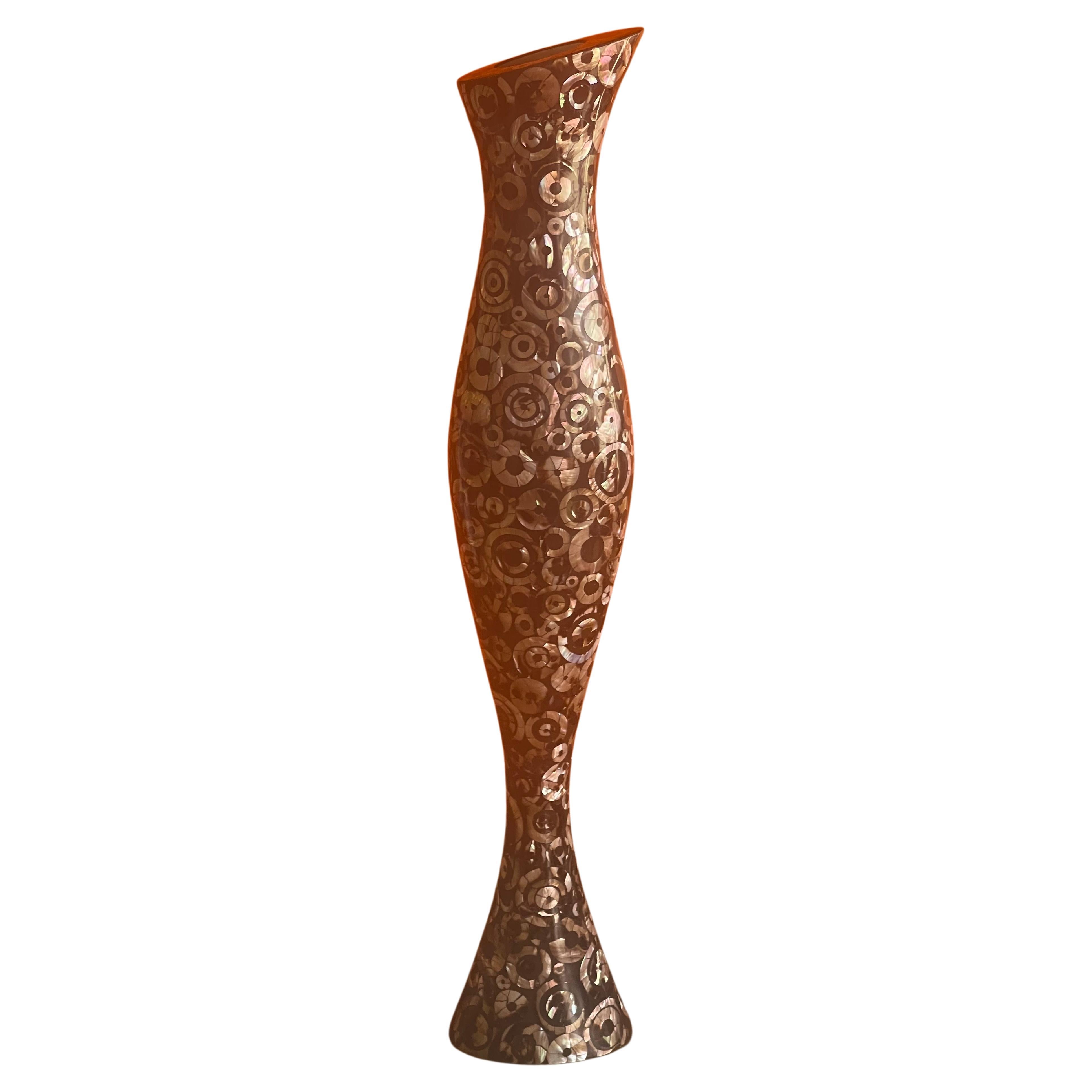 Mixed Exotic Contemporary Serving Vase by R&Y Augousti of Paris For Sale