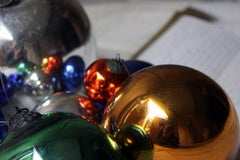 Mixed Group of Eight Victorian Mercury Glass Witches Balls, circa 1900