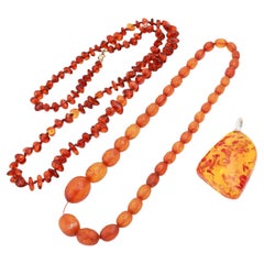 Mixed Lot of Amber 3 Pieces