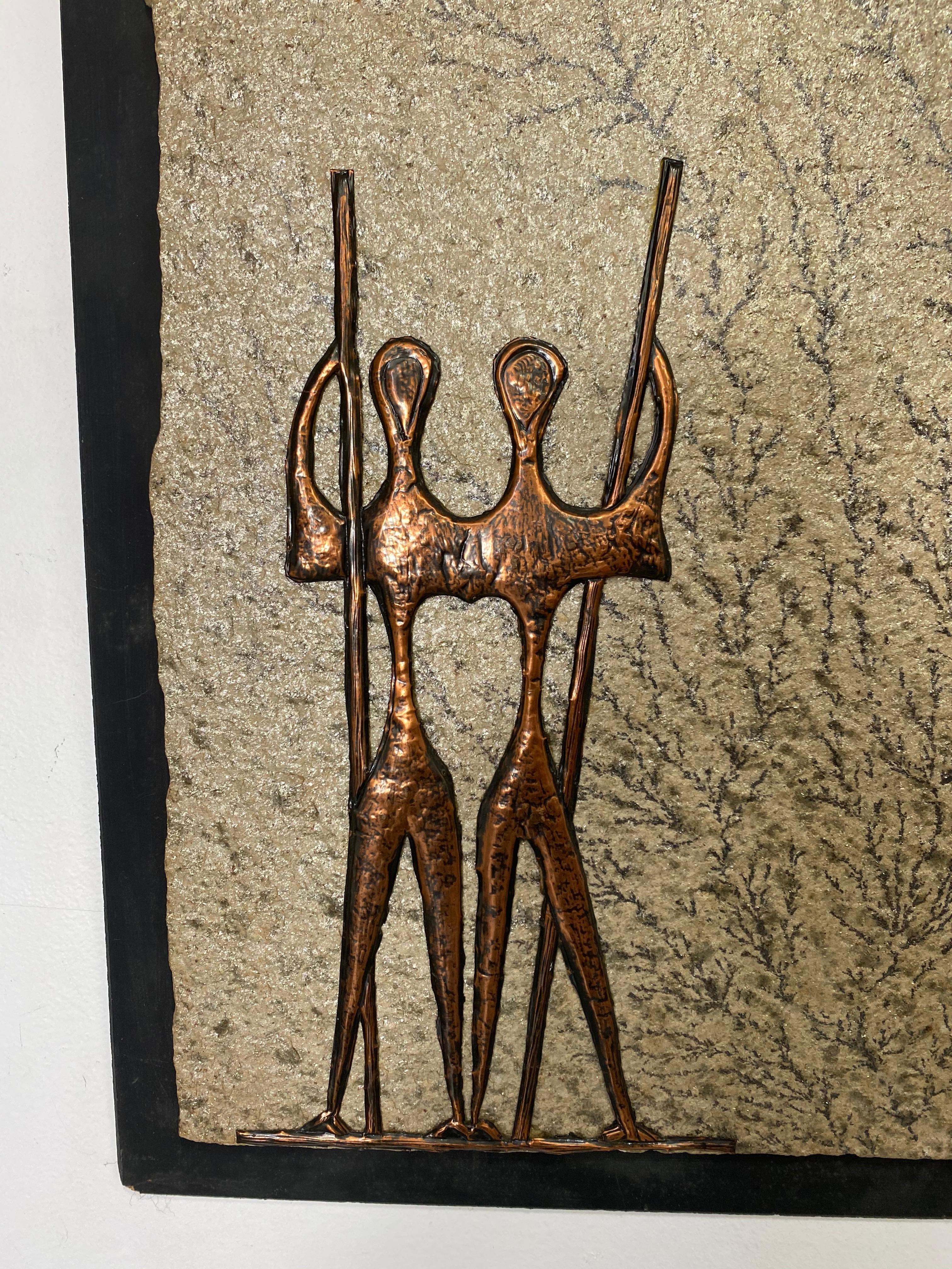Johannes Wilhelmus Van Dartelen Kupferkunst versteinerter Stein signiert Brasilien gemacht und für die Besatzung der Pan American präsentiert.

Dies ist ein einzigartiges Kunstwerk von Johannes Wilhelmus Van Dartelen
Diese Kupferkunst ist auf