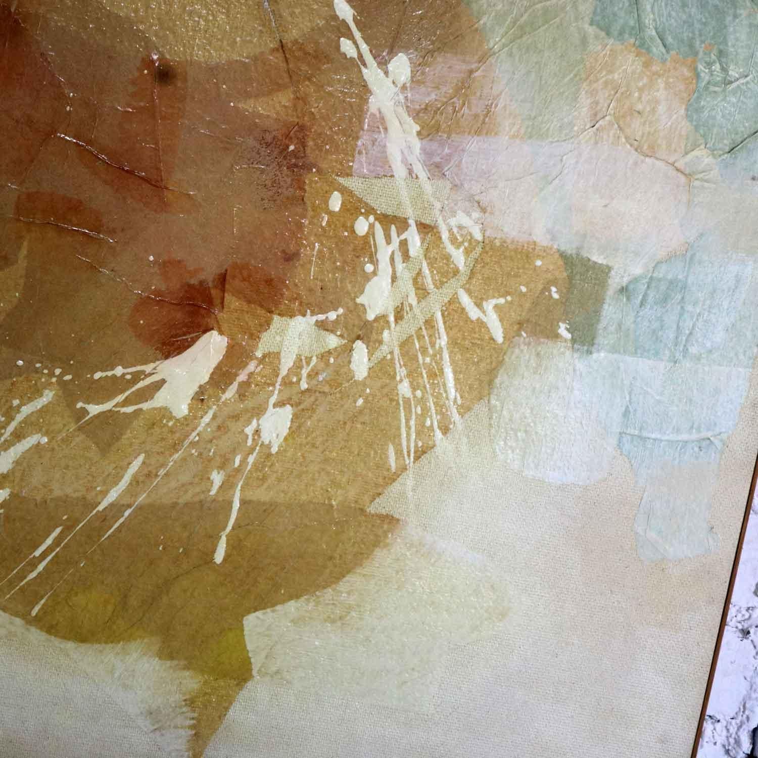 MCM Mixed-Media Abstraktes 2d-Kunstwerk „ Where No Sea Runs“ von Richard Slimon, 1962 im Angebot 6