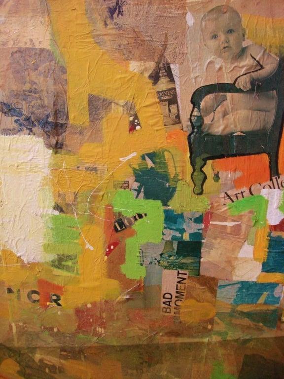 Mixed-Media-Collage-Kunst von Tom Marchin im Zustand „Gut“ im Angebot in East Hampton, NY