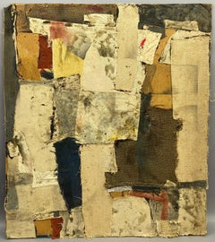 Mixed Media Collage by Leonard Buzz Wallace, 1960
