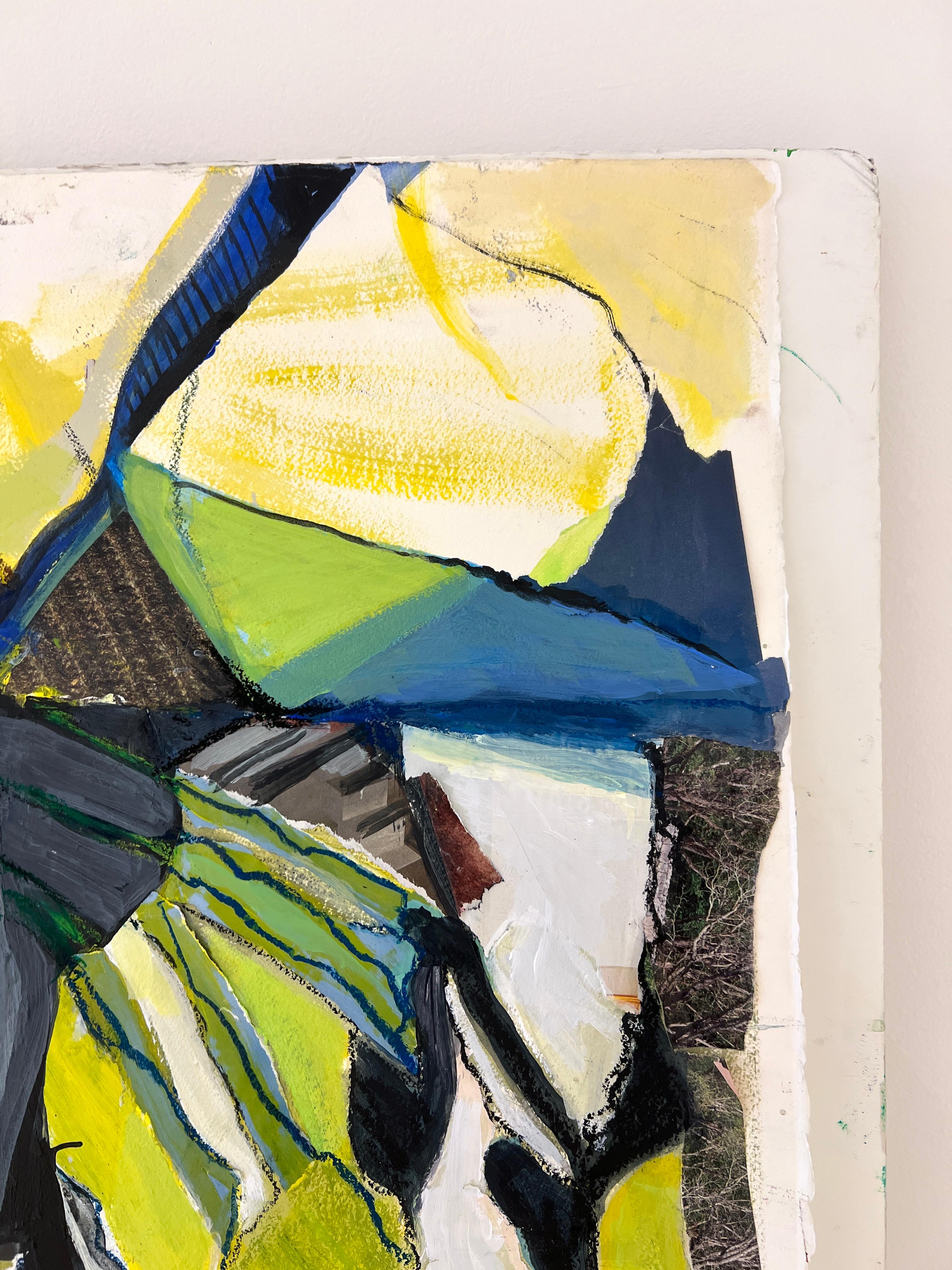 Mixed Media Collage on Paper by Susan E. Wolfe For Sale 5
