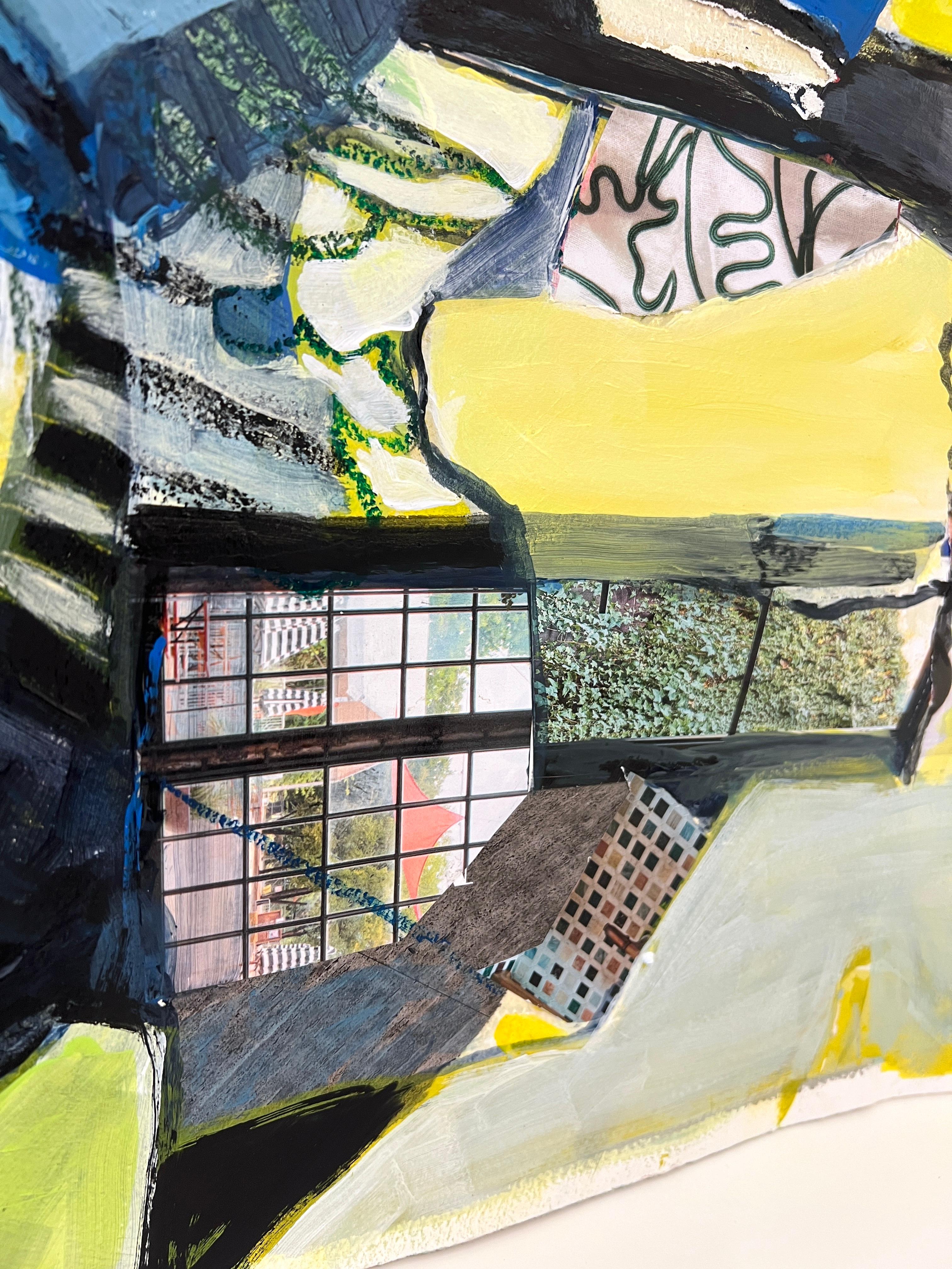 Mixed Media Collage on Paper by Susan E. Wolfe For Sale 8