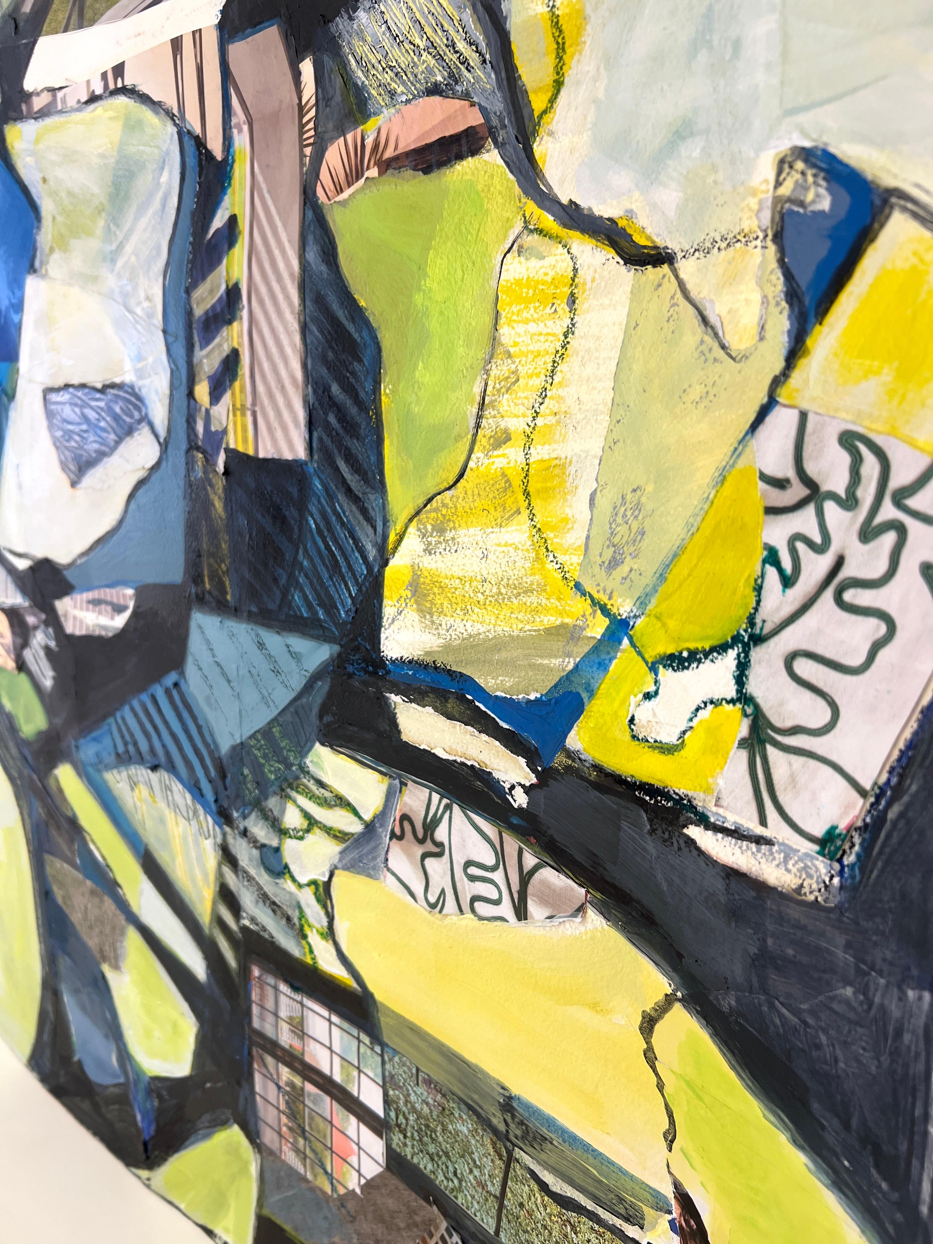 Mixed Media Collage on Paper by Susan E. Wolfe For Sale 1