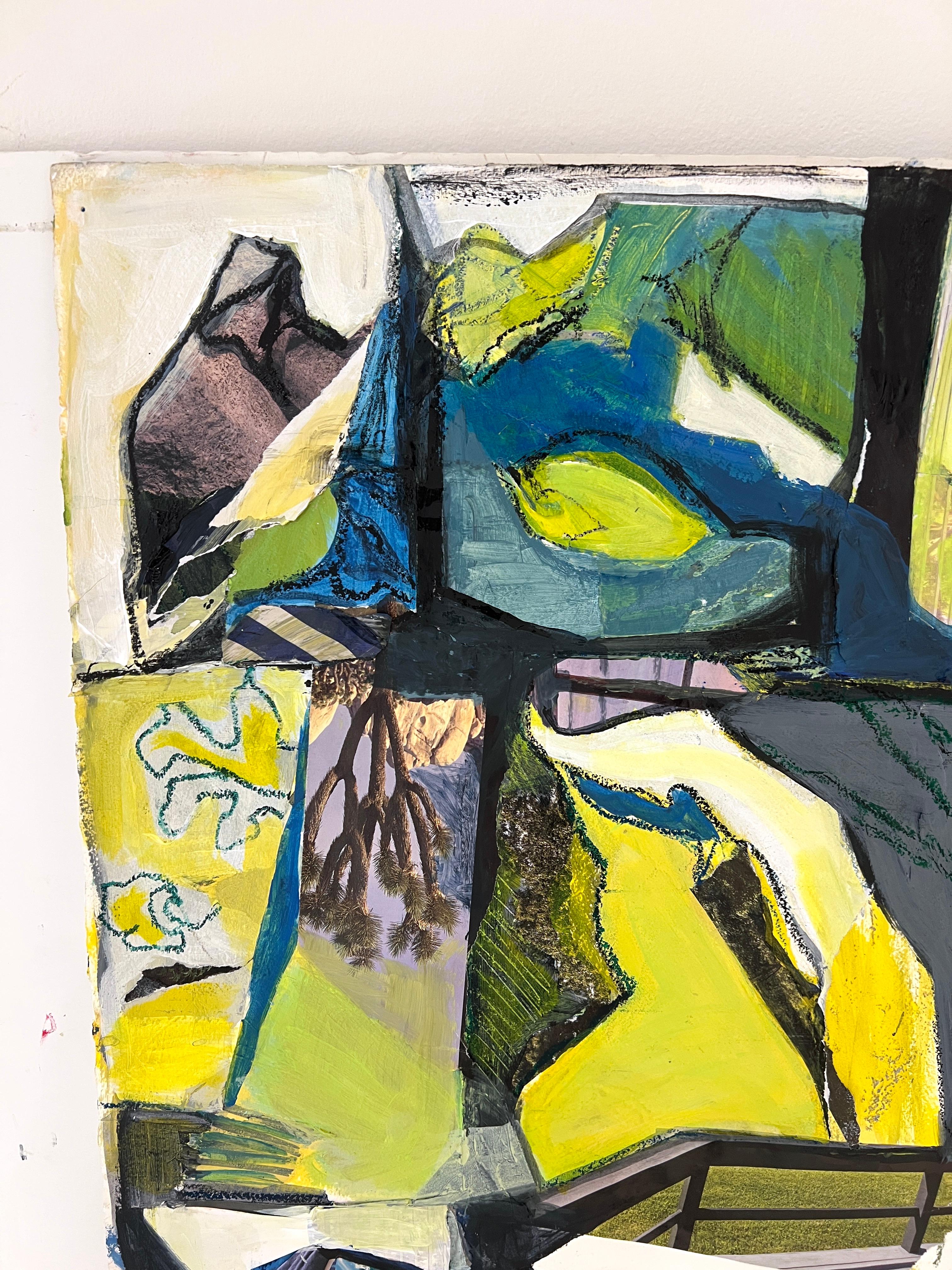 Mixed Media Collage on Paper by Susan E. Wolfe For Sale 2