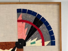 Mixed Media Construction (Fan Series) by Andrew Tavarelli