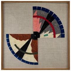 Retro Mixed Media Construction (Fan Series) by Andrew Tavarelli