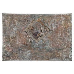 Mixed-Media Modernism Painting, on Canvas by Gladys Goldstein