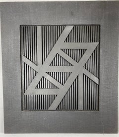 Mixed-Media Modernist Sculpture /Painting Hand Executed by Duayne Hatchett "SKY"