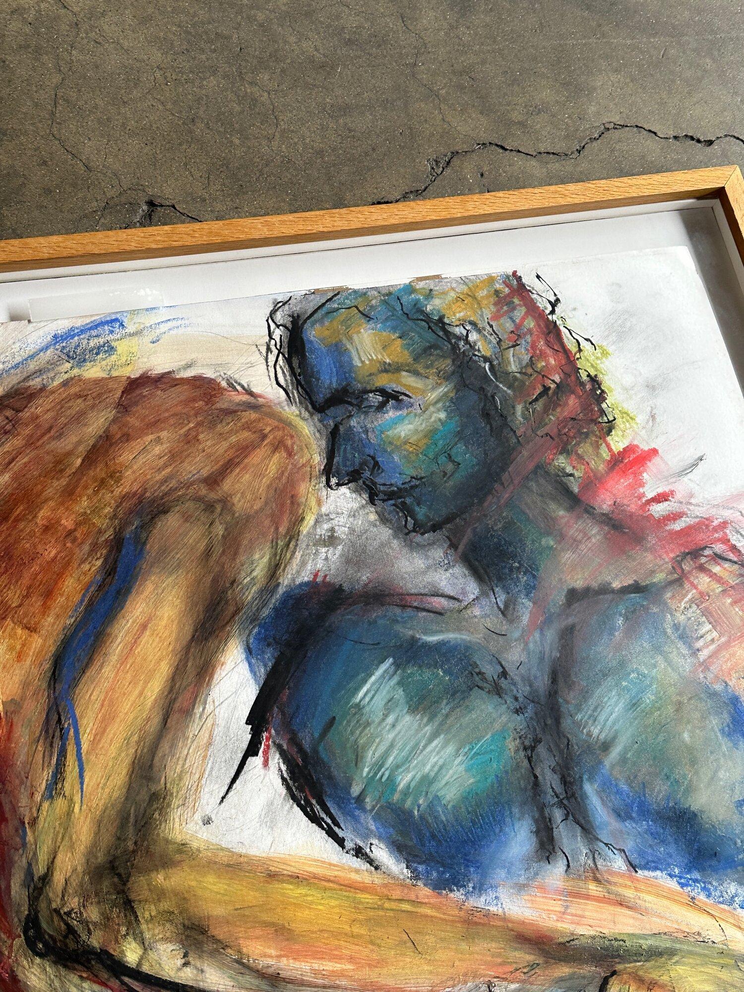 Mixed Media Nude painting by Mary L Mackie For Sale 4