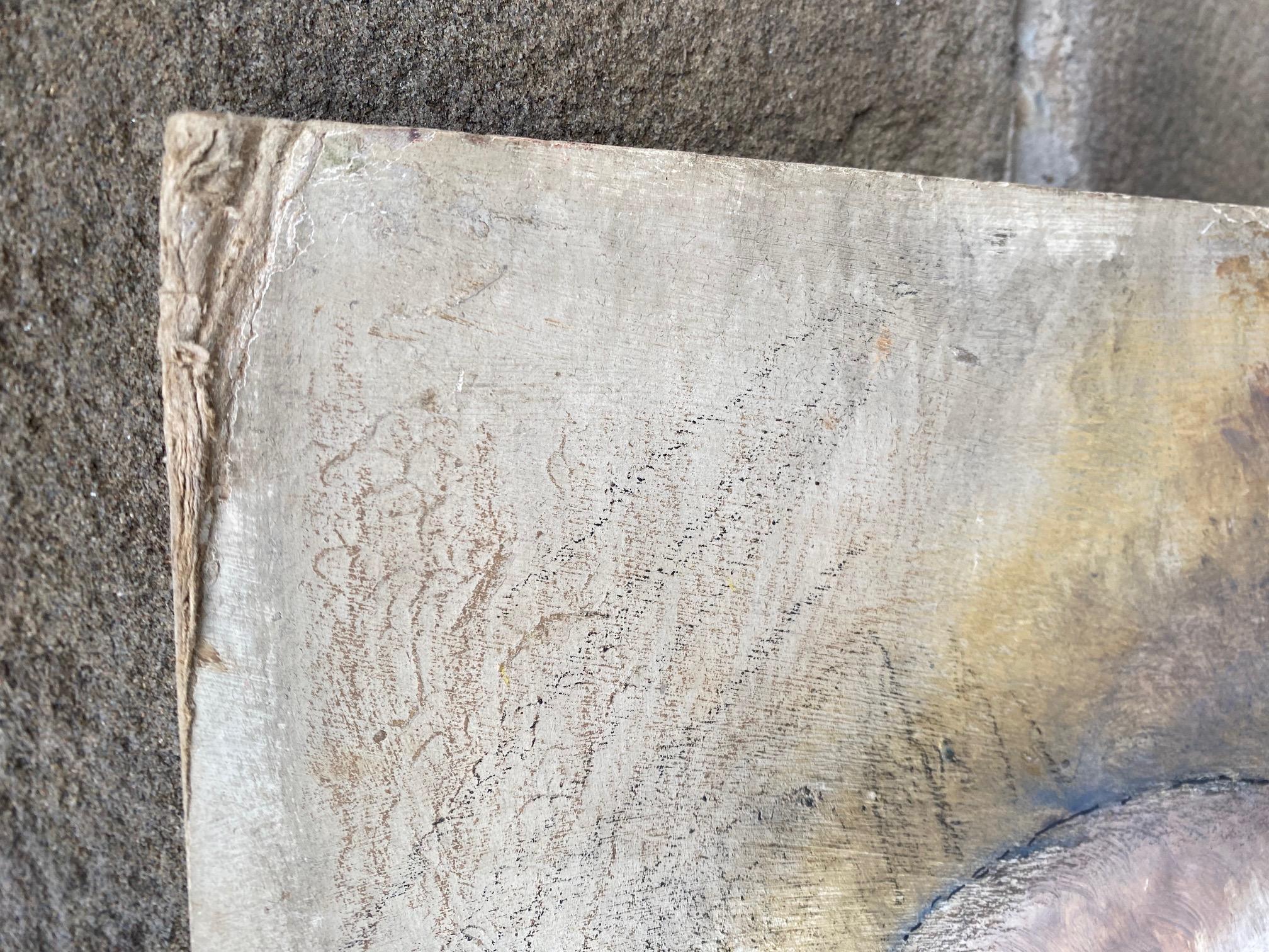 Técnica mixta  a bordo  Retrato de un caballero Por Lucretia Mihail Silion en venta 3