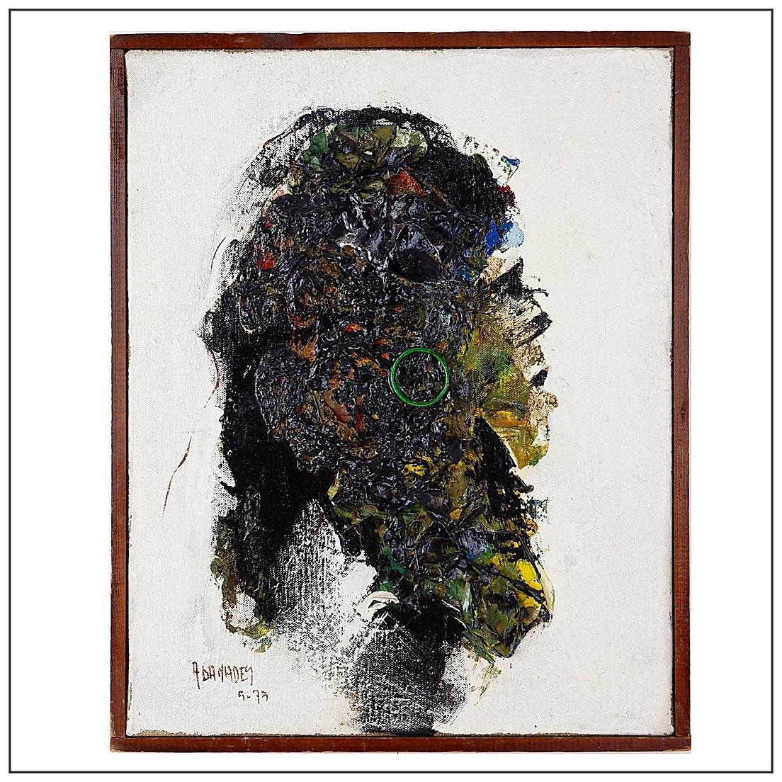 Mixed media on Canvas - Signed & dated - 1970s For Sale 1