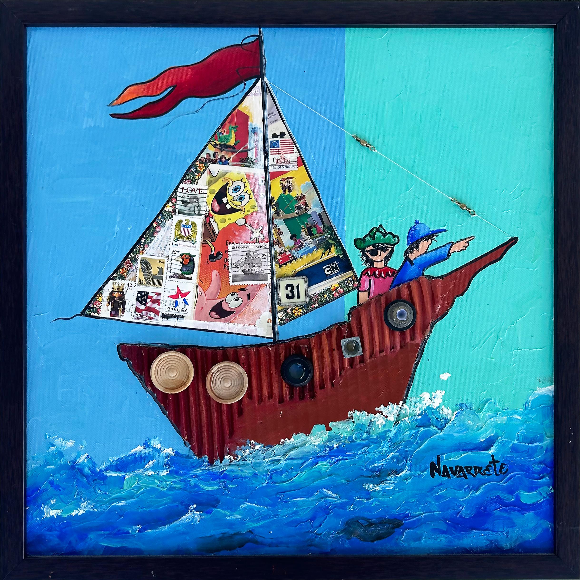 Mixed Media Painting by Cuban-American Artist Juan Navarette  