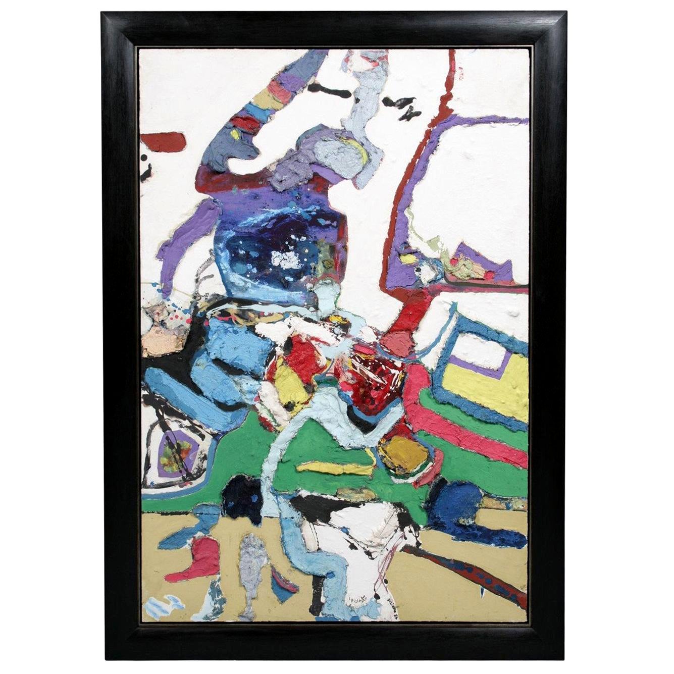 Mixed-Media-Gemälde von Louis Schiavo