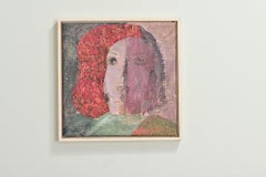 Mixed Media Painting of a Lady Face
