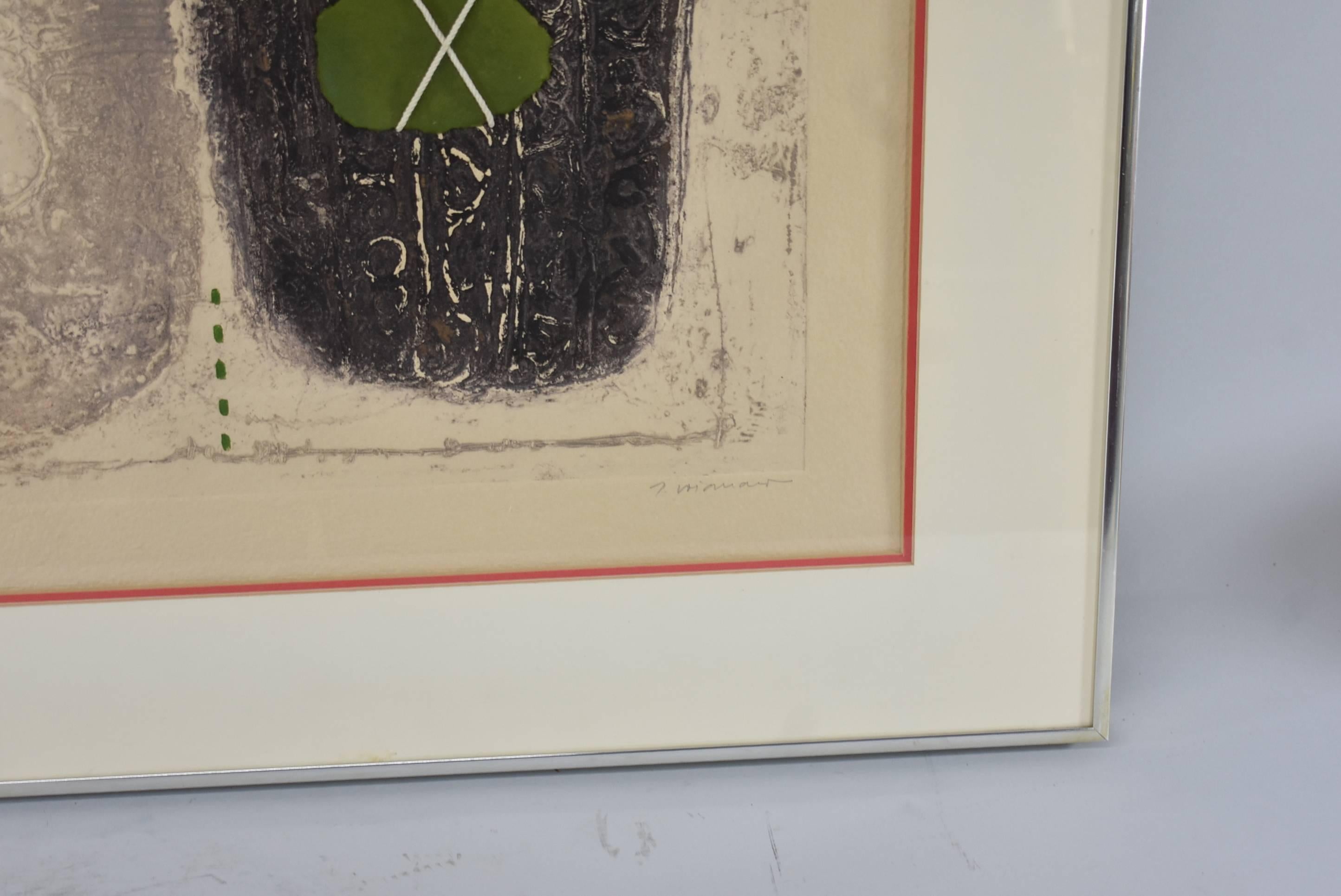 Mixed-Media Signed and Numbered Carborundum Etching by James Coignard 2/25 In Excellent Condition In Toledo, OH