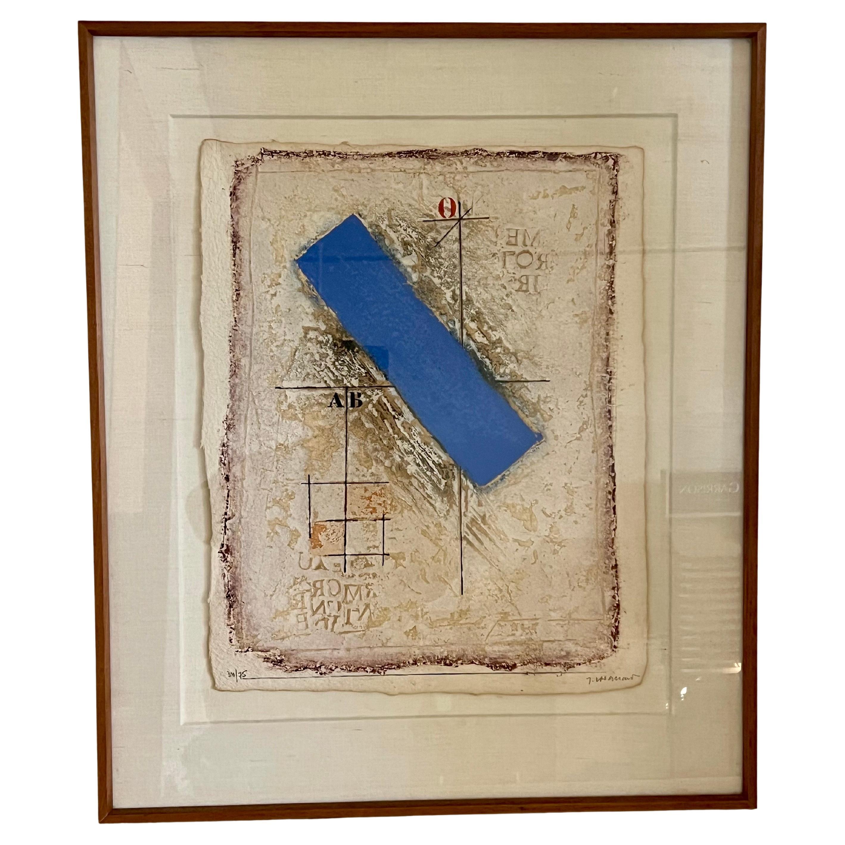 Acquaforte Carborundum a tecnica mista firmata e numerata di James Coignard 34/75