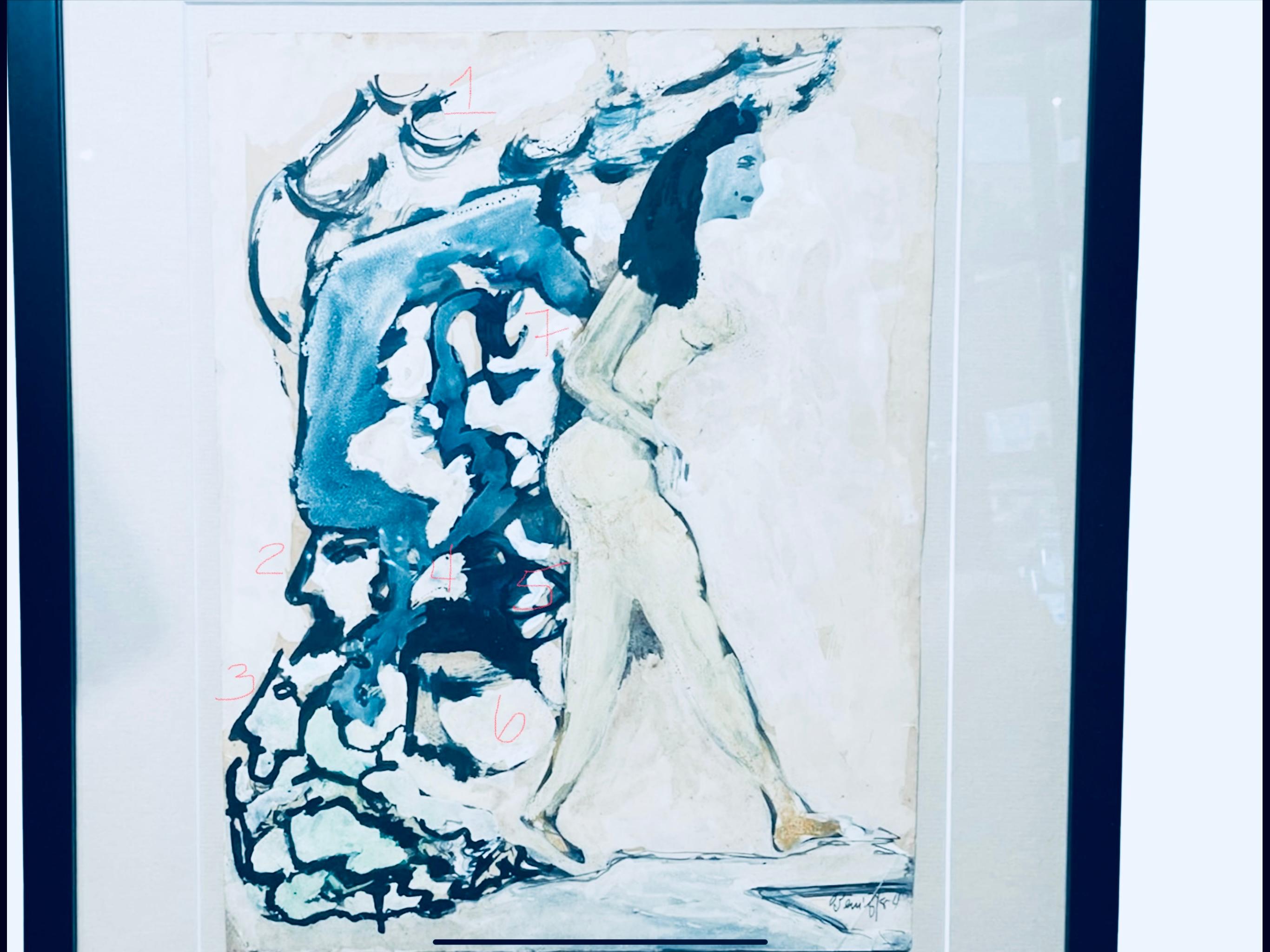 Mixed Medium Modern Painting By Salvador Benitez For Sale 6