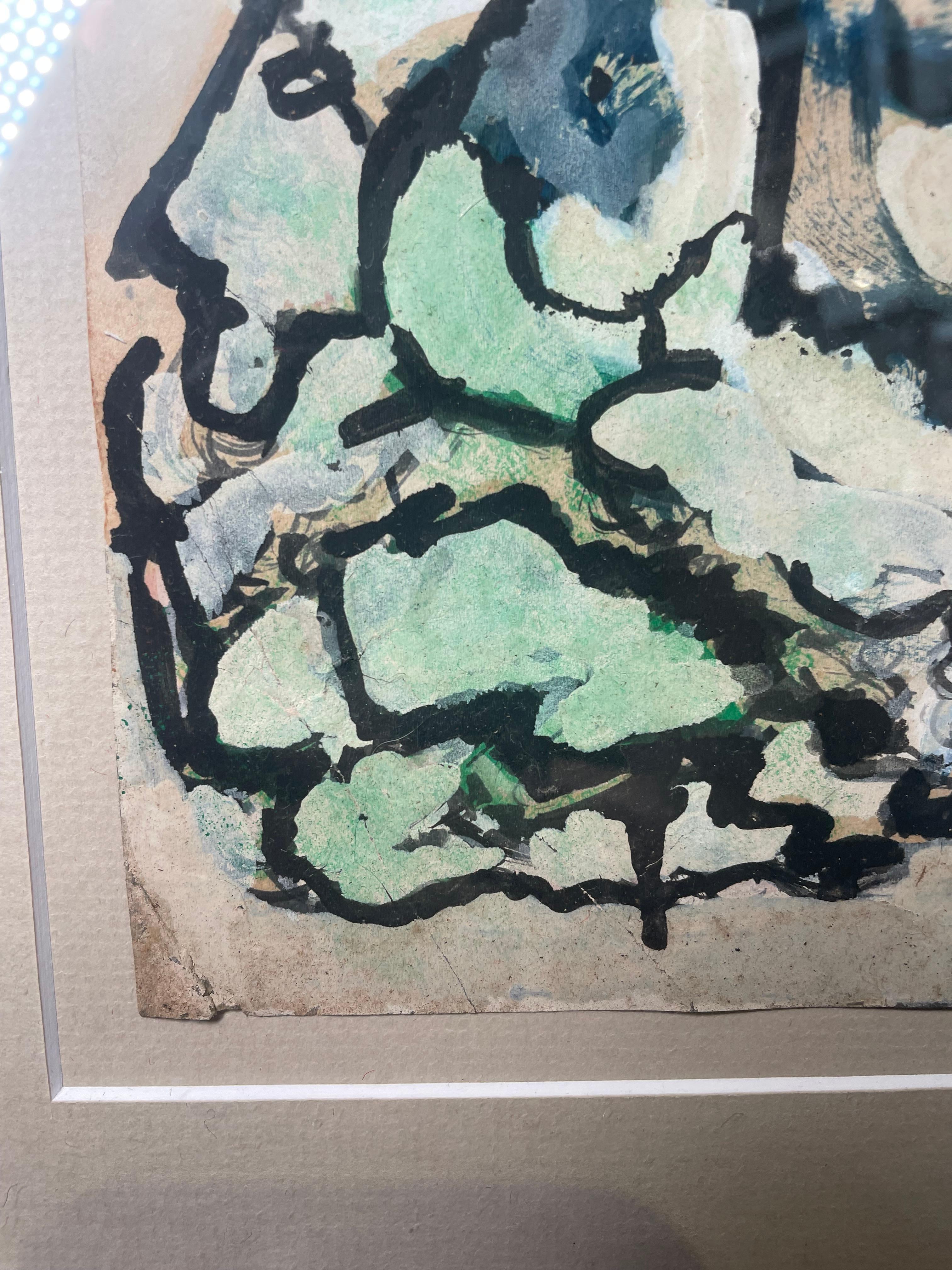 American Mixed Medium Modern Painting By Salvador Benitez For Sale