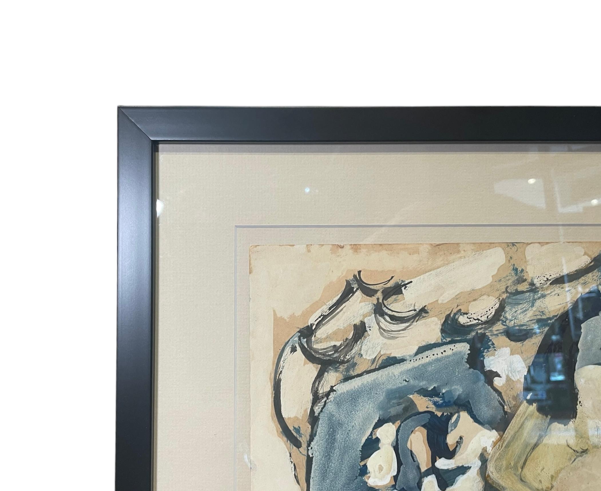 Mixed Medium Modern Painting By Salvador Benitez In Good Condition For Sale In Guaynabo, PR