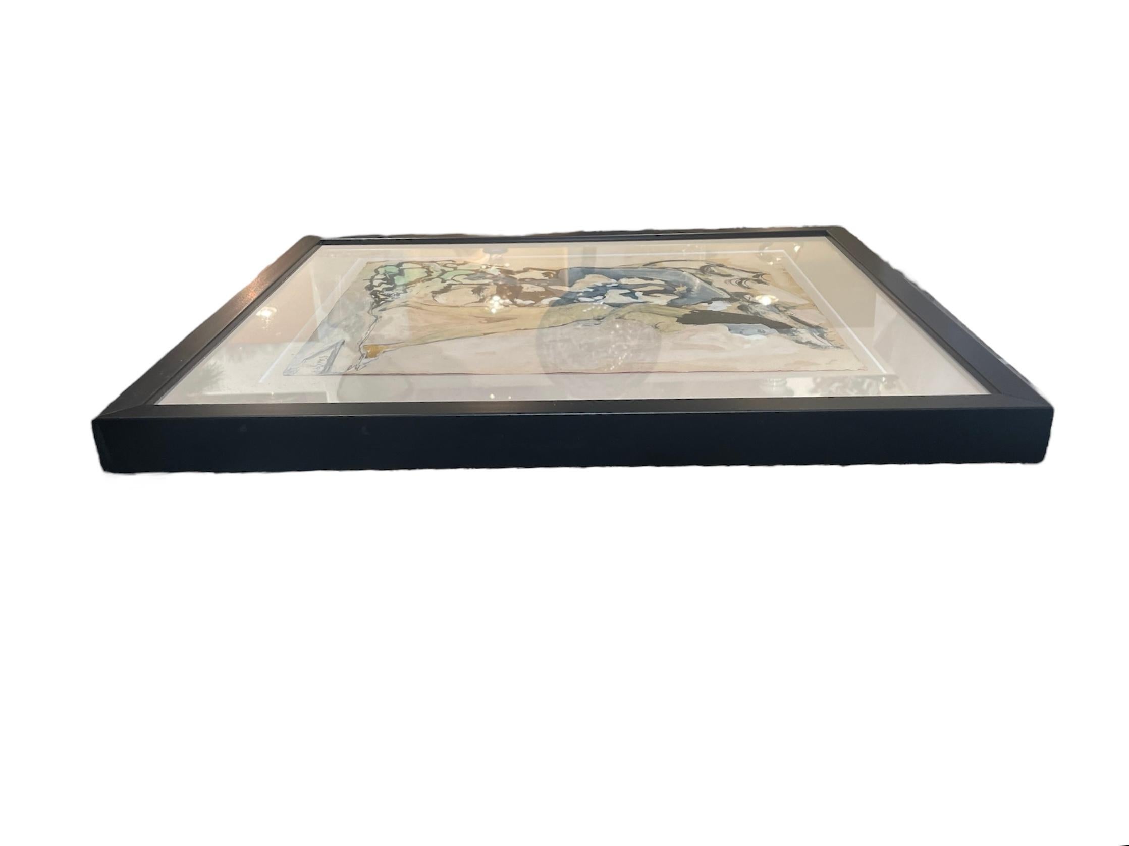 Canvas Mixed Medium Modern Painting By Salvador Benitez For Sale