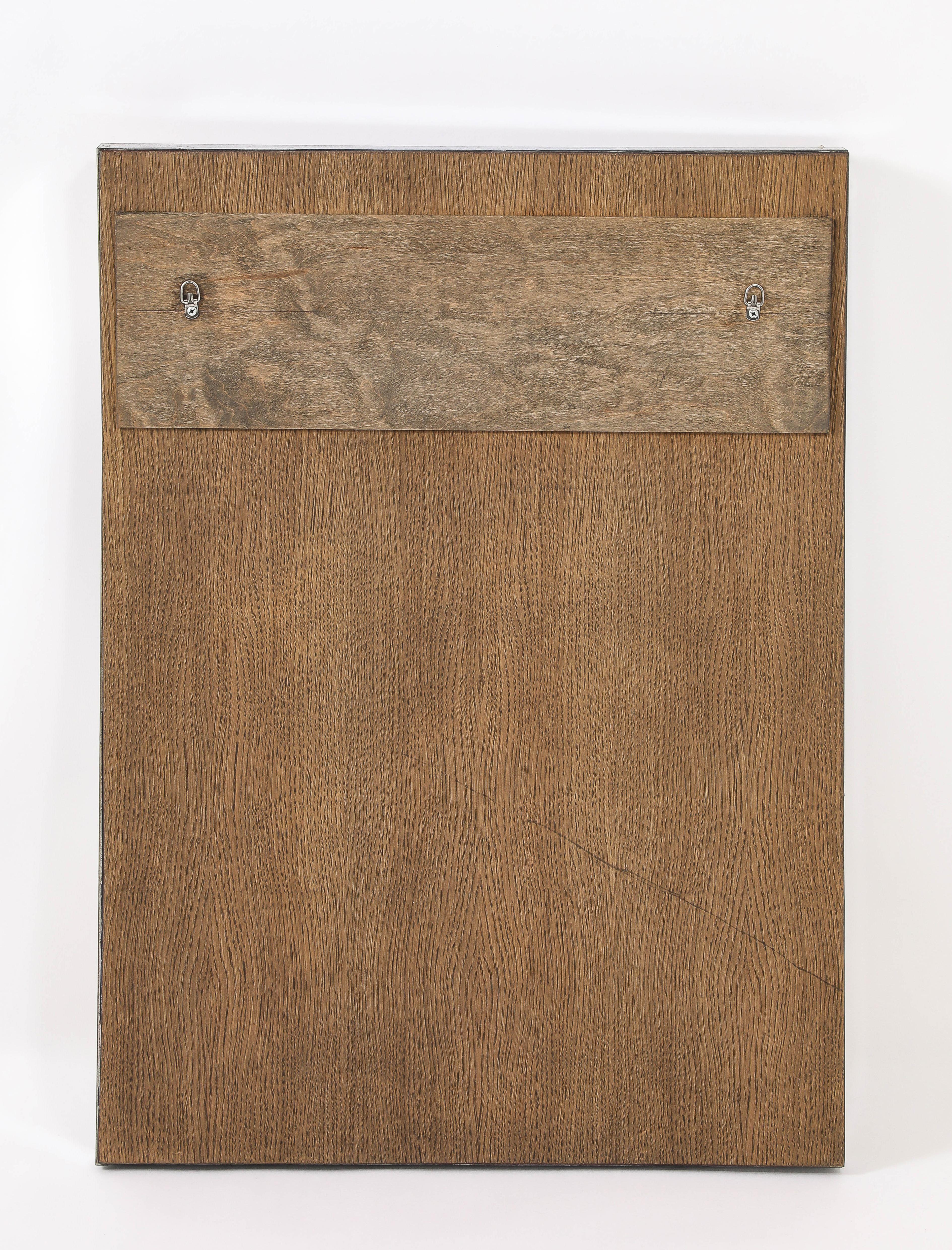 Mixed Metal and Lucite Studio Mirror, France 1950's For Sale 4