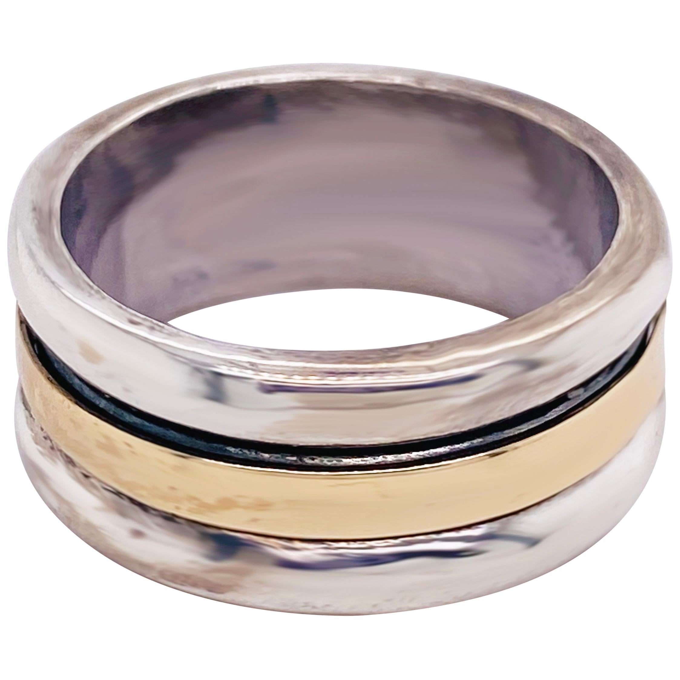 925 Sterling Silver Spinner Ring Meditation Handmade Ring Designer Jewelry A182