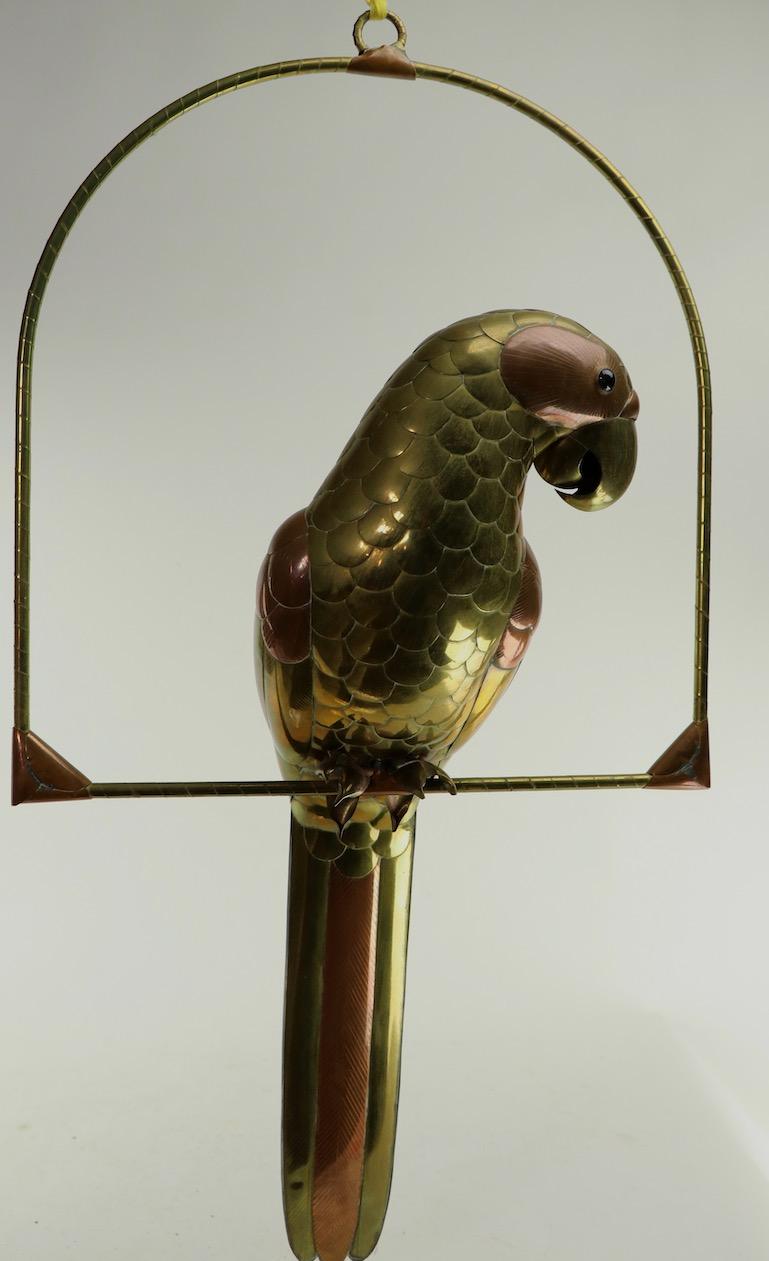 Mixed Metal Bird Sculpture by Sergio Bustamante 3