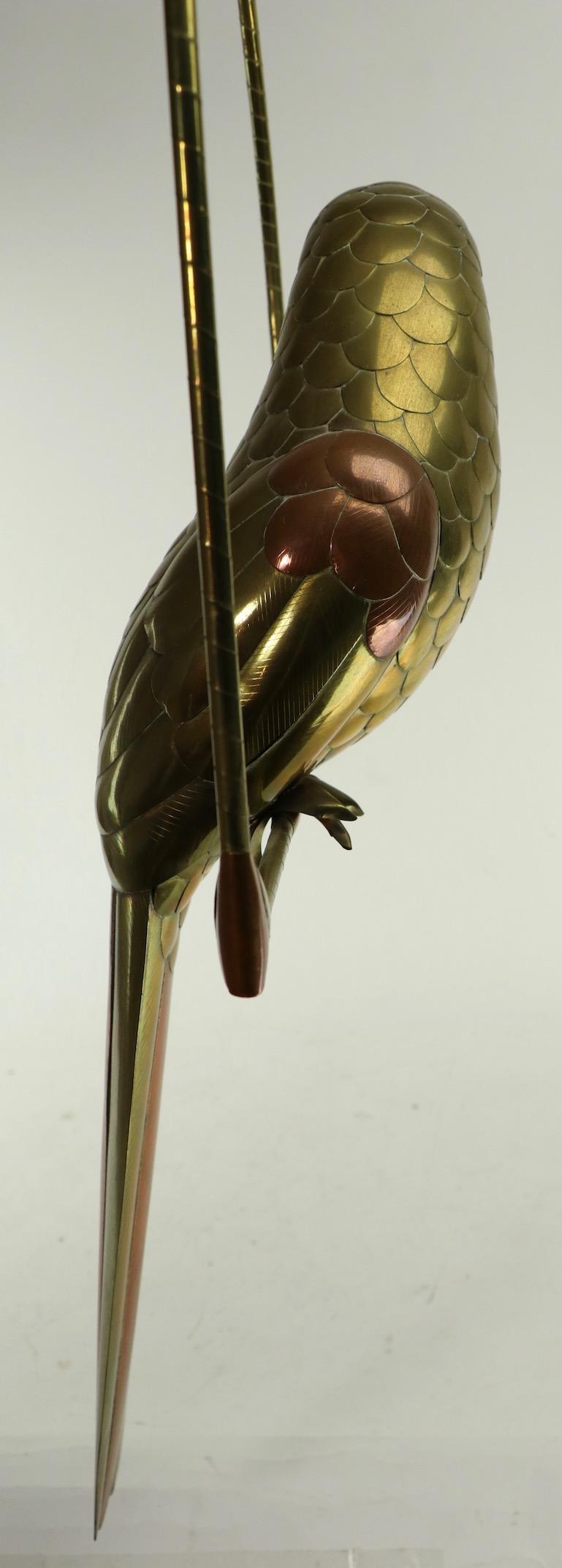Mixed Metal Bird Sculpture by Sergio Bustamante 6