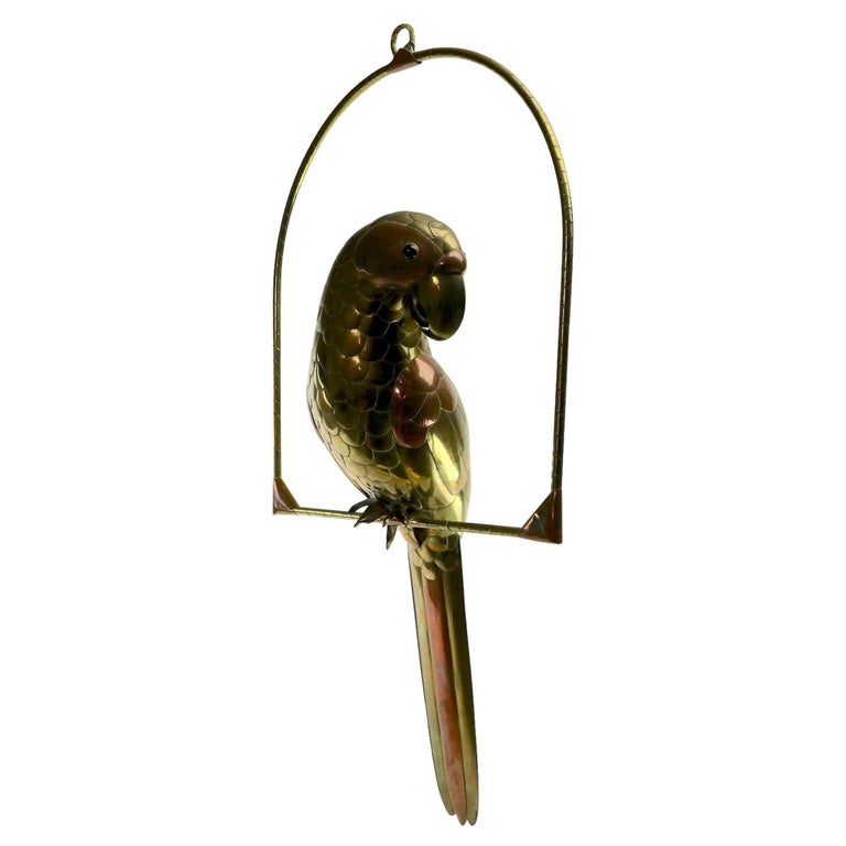 Mixed Metal Bird Sculpture by Sergio Bustamante For Sale at 1stdibs