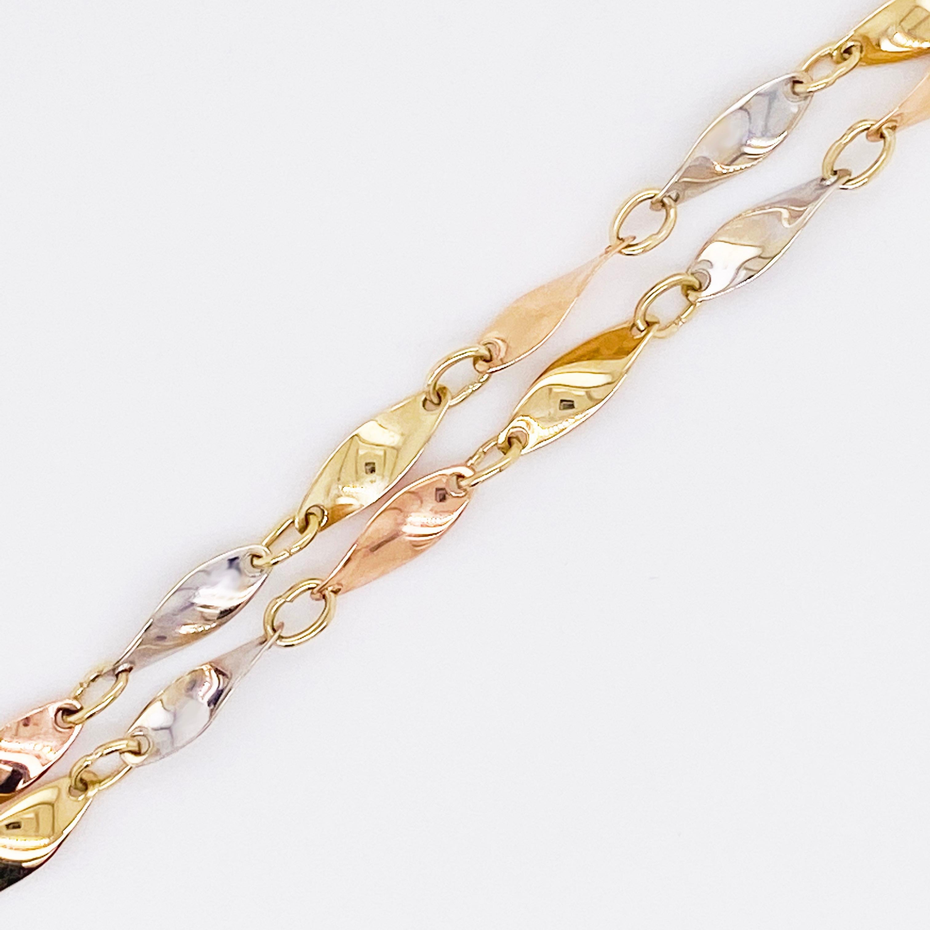 mixed white and yellow gold bracelets