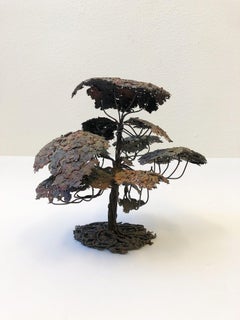 Mixed Metal Monterey Cypress Tree Sculpture