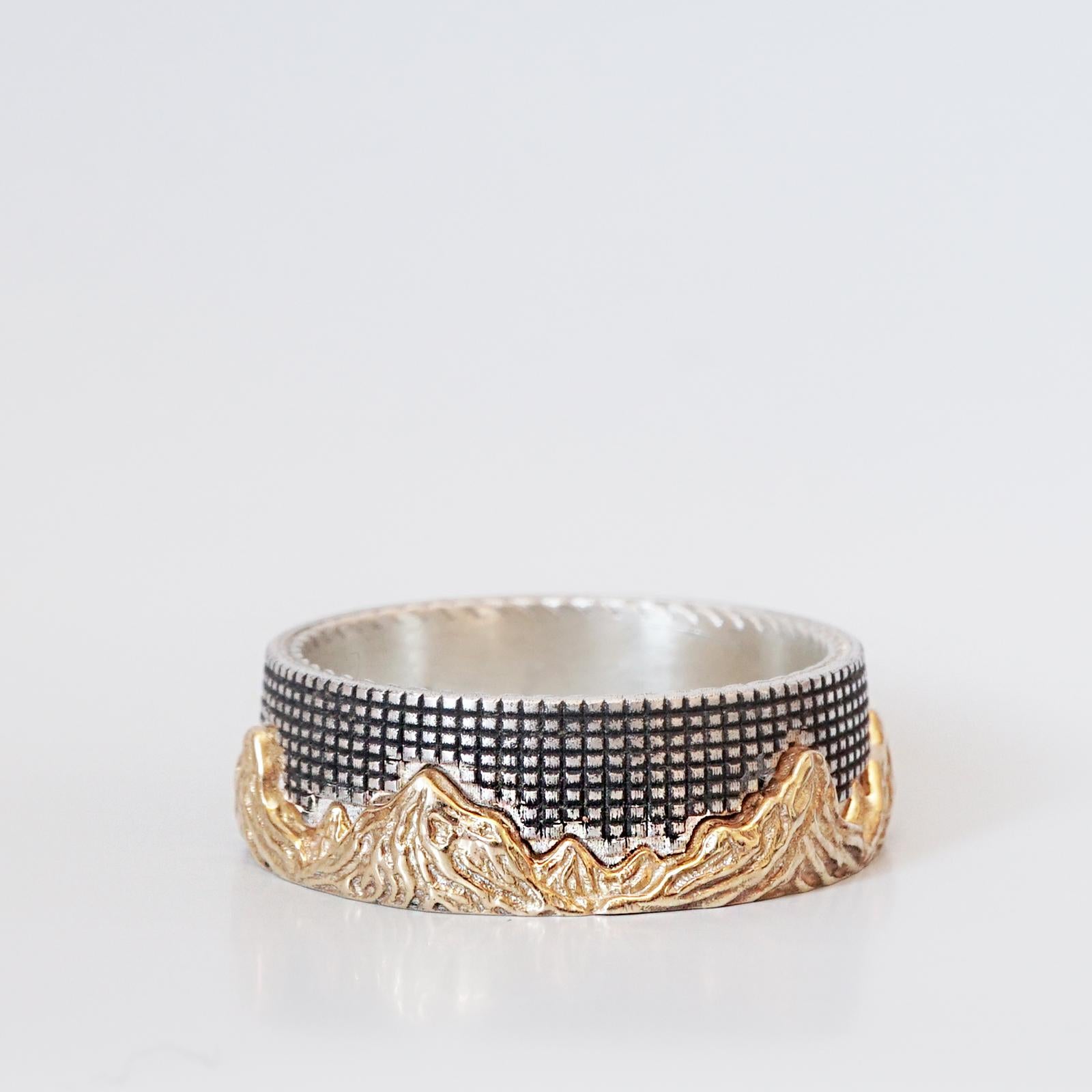 Contemporary Mixed Metal Montona Ring For Sale