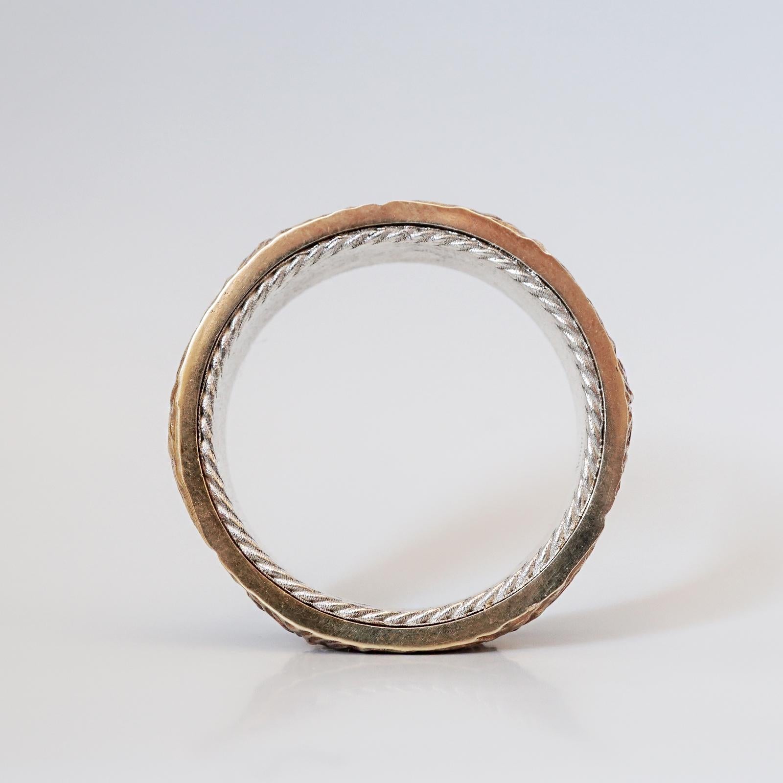 Mixed Metal Montona Ring In New Condition For Sale In New York, NY