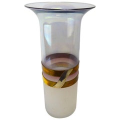 Mixed Metal Overlay Art Deco Revival Vase