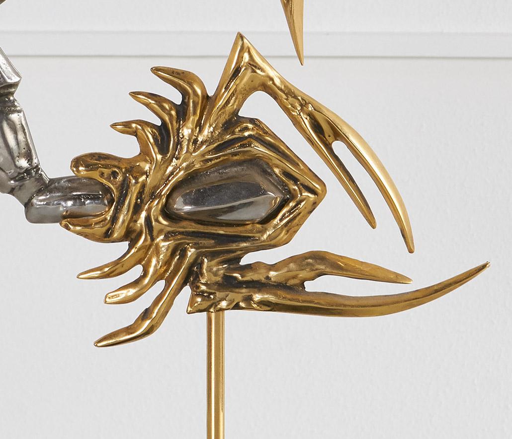 Modern Mixed Metal Scorpion Sculpture, France