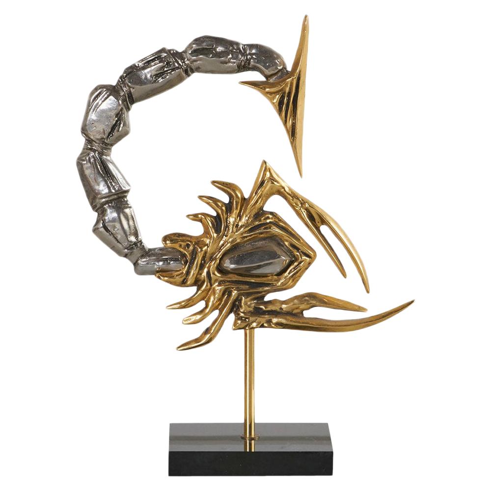 Mixed Metal Scorpion Sculpture, France