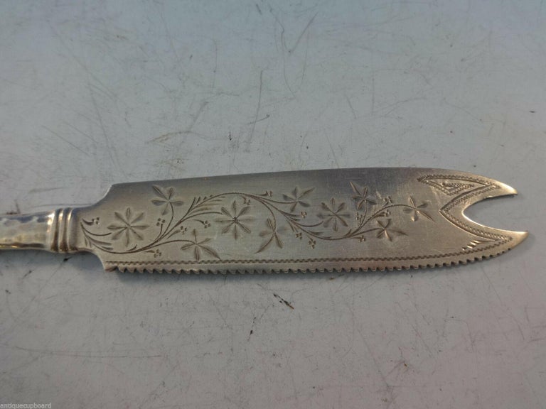 Mixed Metals by Gorham Sterling Silver Citrus Knife Copper Flower Sand ...
