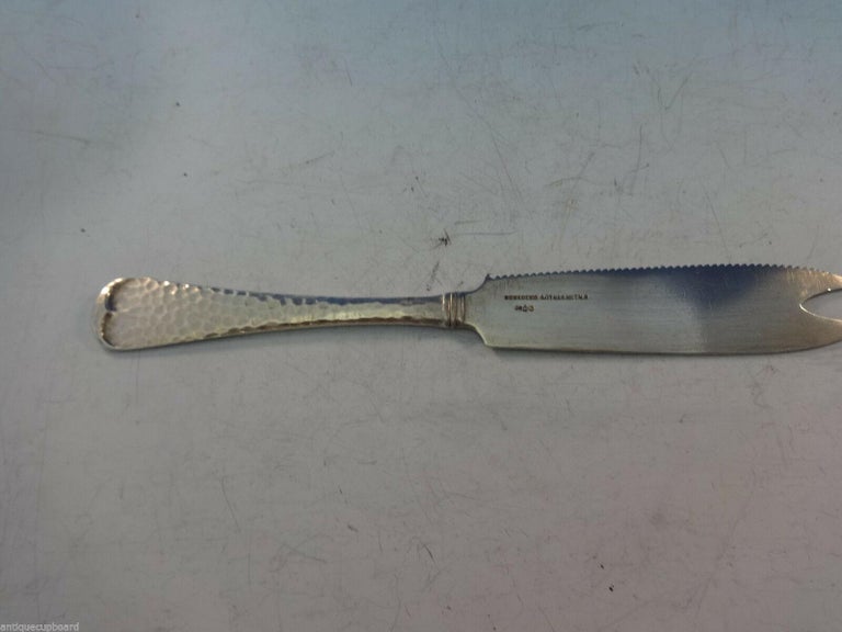 Mixed Metals by Gorham Sterling Silver Citrus Knife Copper Flower Sand ...