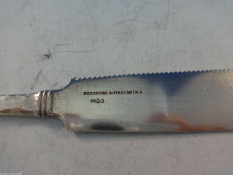 Mixed Metals by Gorham Sterling Silver Citrus Knife Copper Flower Sand ...