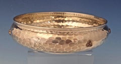 Mixed Metals by Whiting Sterling Silver Bowl with Applied Copper Bees