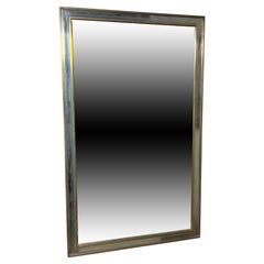 Mixed Metals Wall Mirror Attributed to Guy Lefevre for Maison Jansen Circa 1950s