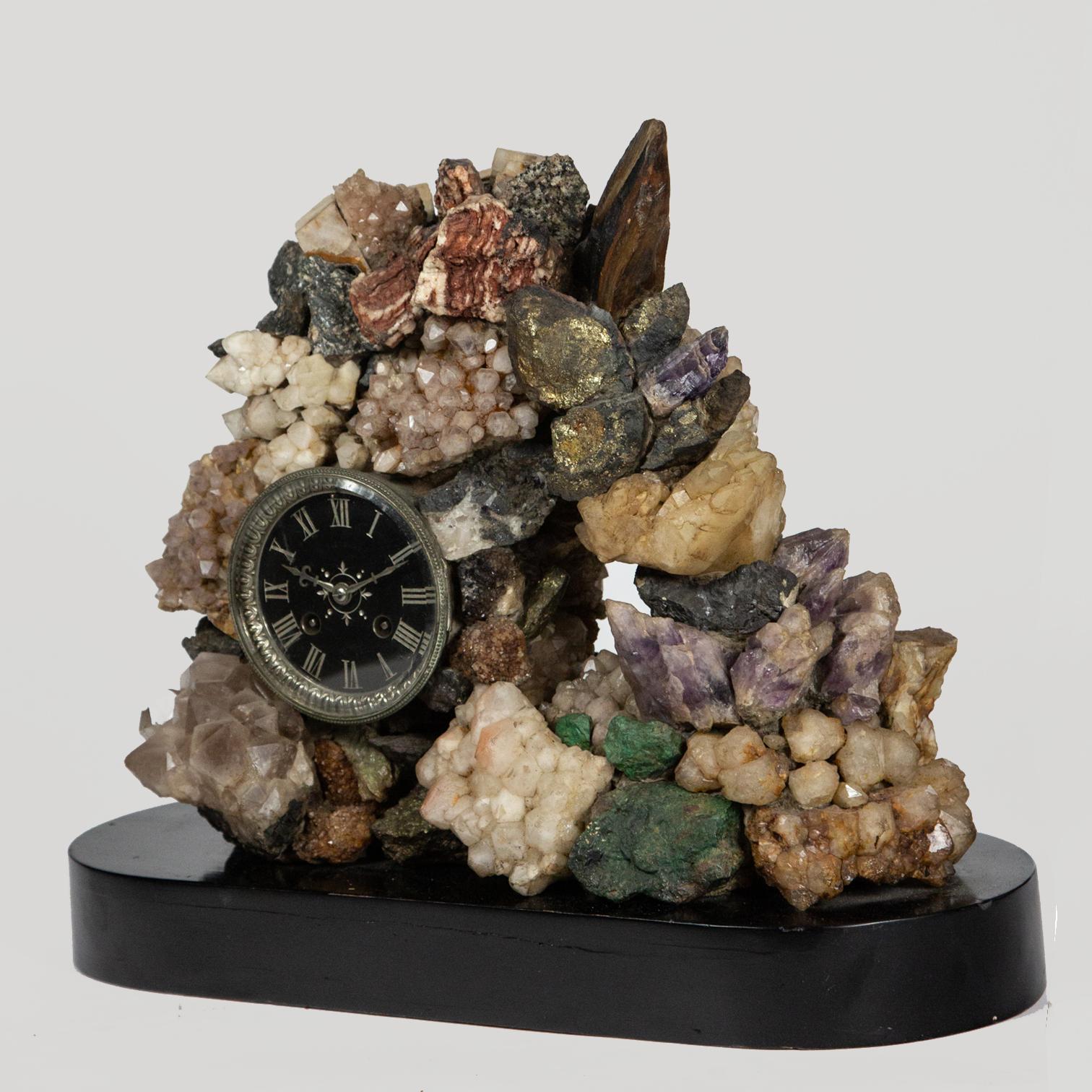 Mixed Mineral Clock with Key 1