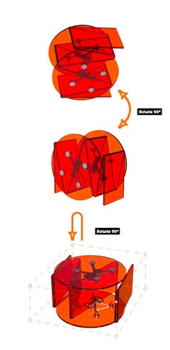 Mixed Public-Private Boundary 02 Side Table/Magazine Rack by Cometabolism Studio