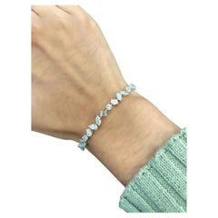 Bracelet en platine avec diamants de forme mixte de 5,61 carats 