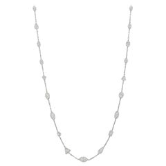 Mixed-Shape Diamond Long Chain Necklace '~27.91 Carat Tw'